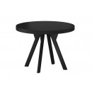 Стол обеденный SIGNAL DOMINGO черный мат/черный 100-250/100